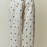 Polka Dot Printed Wide Denim Pants - MTT Collective