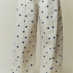 Polka Dot Printed Wide Denim Pants - MTT Collective