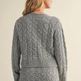 Rachel Cable Sweater Cardigan - MTT Collective