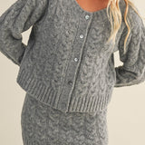 Rachel Cable Sweater Cardigan - MTT Collective