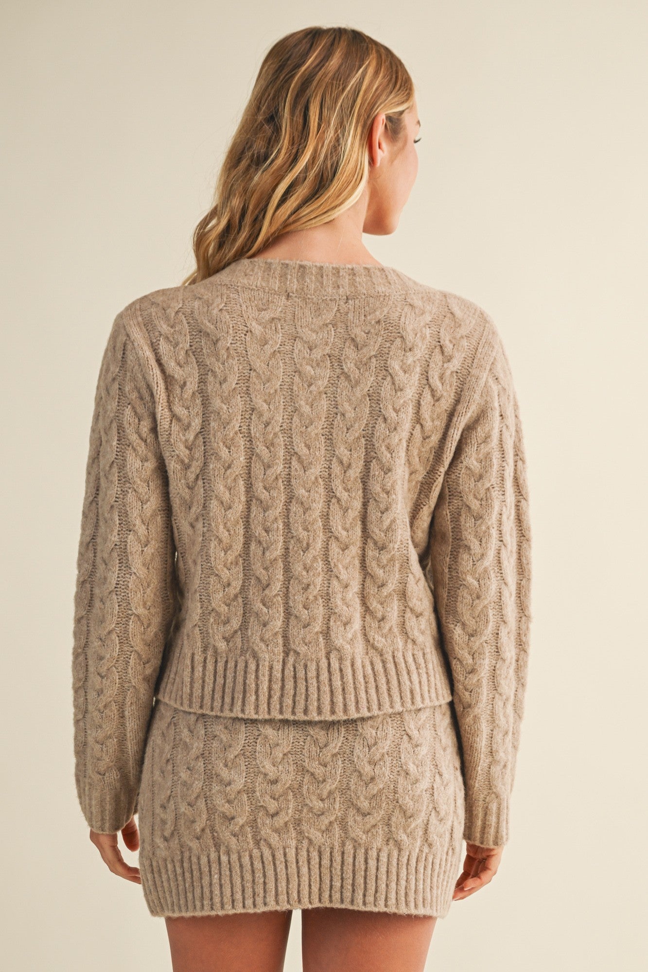Rachel Cable Sweater Cardigan - MTT Collective