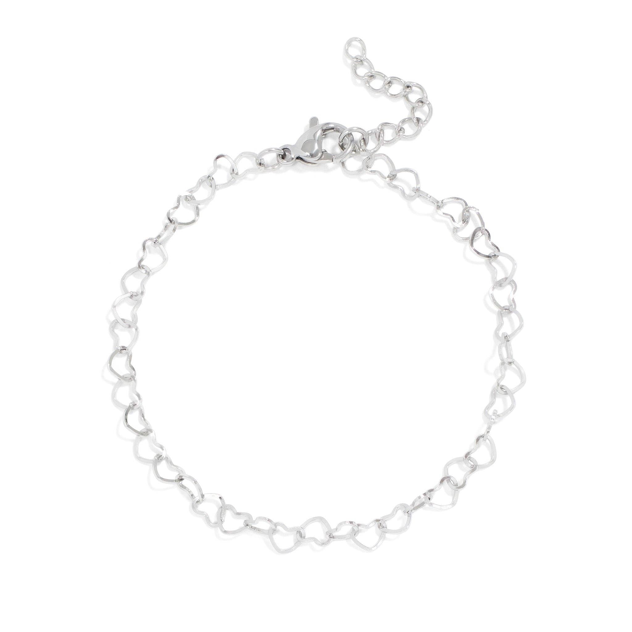 Raelynn Linked Heart Chain Bracelet - MTT Collective