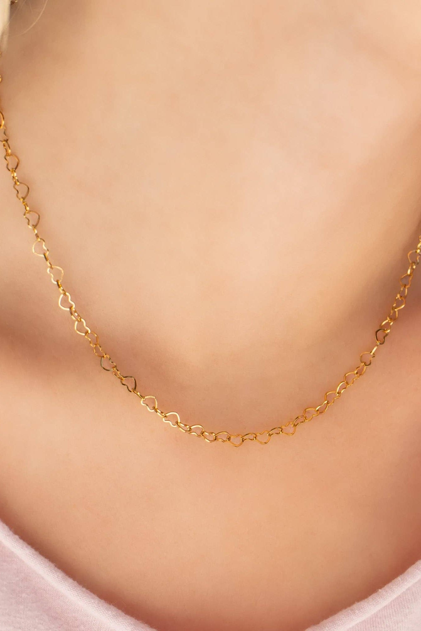 Raelynn Linked Heart Chain Necklace - MTT Collective