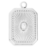 Rectangle Sunburst Crystal Charm - MTT Collective