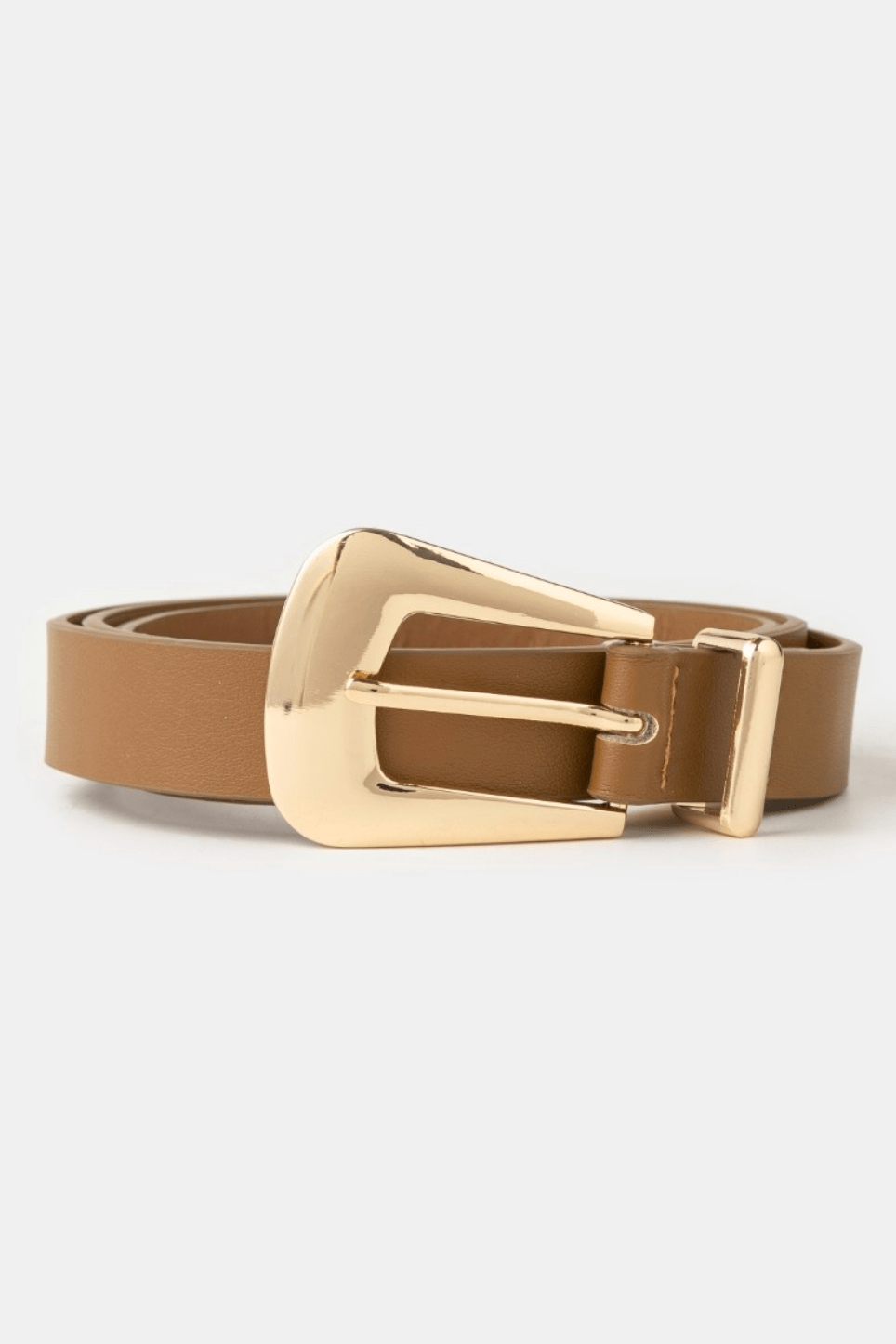 Renata Bulky Buckle Vegan Leather Belt - MTT Collective