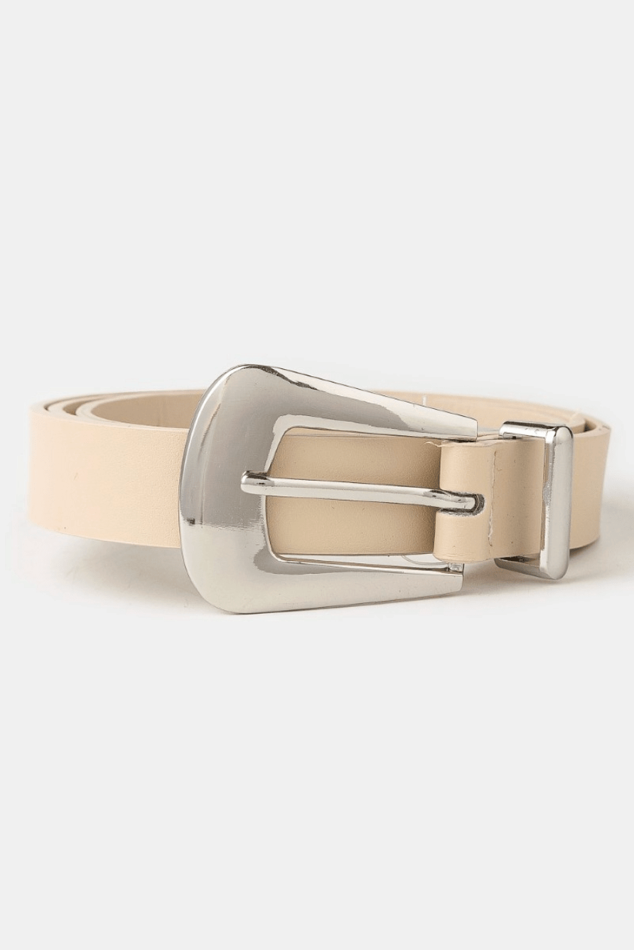 Renata Bulky Buckle Vegan Leather Belt - MTT Collective