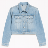 Riley Cropped Oversized Denim Jacket - MTT Collective