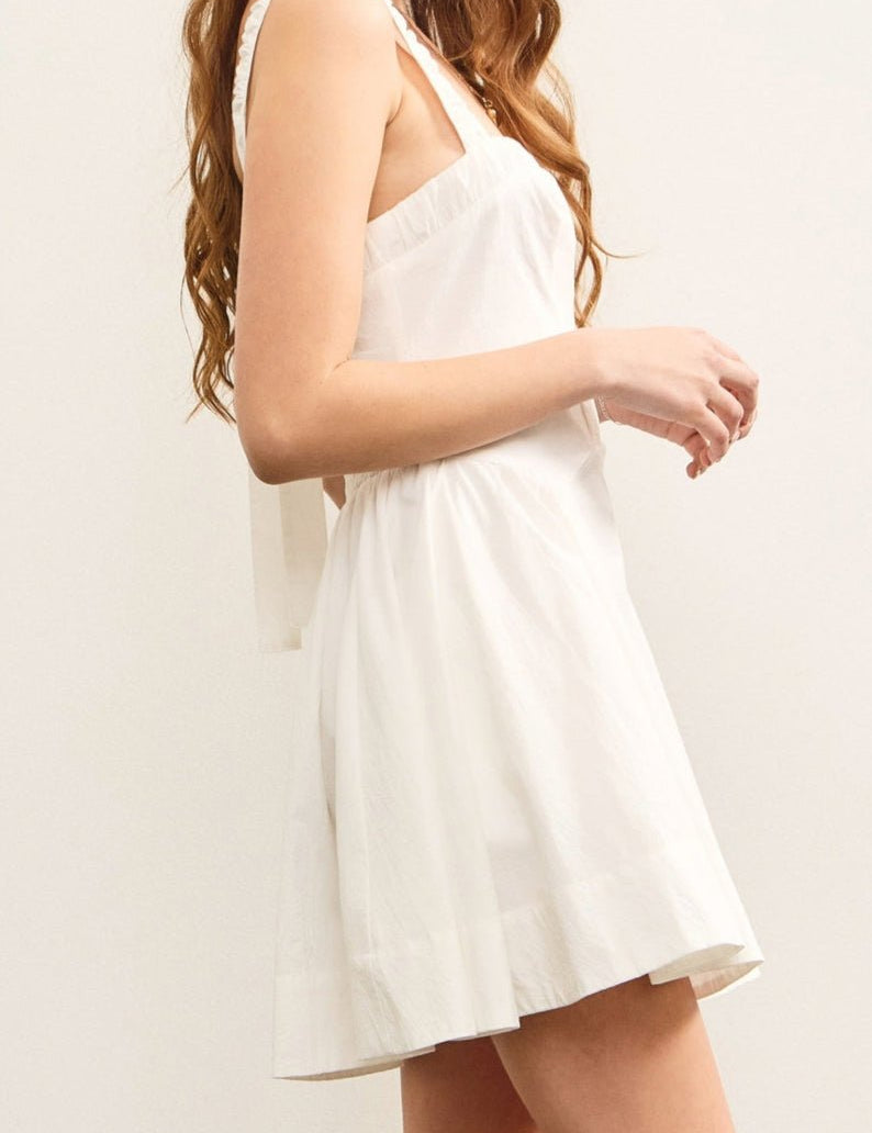 Riley Ruched Waist Shirring Flare Dress - MTT Collective
