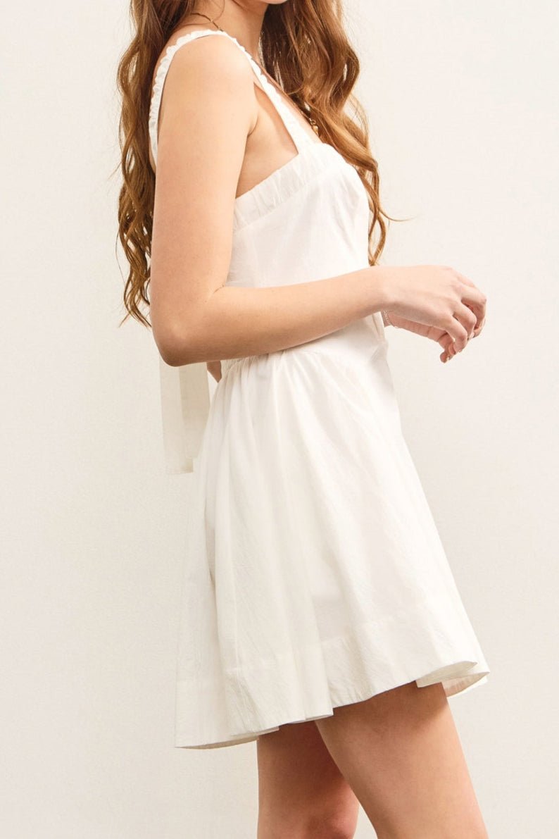Riley Ruched Waist Shirring Flare Dress - MTT Collective