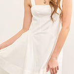 Riley Ruched Waist Shirring Flare Dress - MTT Collective