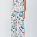 Romina Tropical Print Wide Leg Pant - MTT Collective