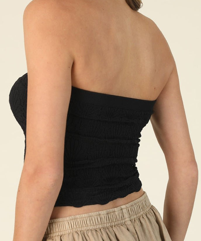 Ronnie Lace Textured Tube Top - MTT Collective