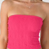 Ronnie Lace Textured Tube Top - MTT Collective