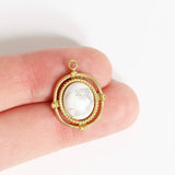 Roped Frame Oval Stone Charm - MTT Collective