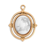 Roped Frame Oval Stone Charm - MTT Collective