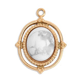 Roped Frame Oval Stone Charm - MTT Collective