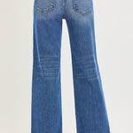 Rosalie High Rise Relaxed Fit Straight Cuff Jeans - MTT Collective