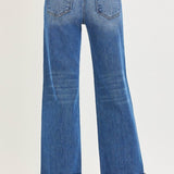 Rosalie High Rise Relaxed Fit Straight Cuff Jeans - MTT Collective