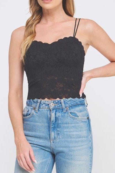 Rose Jacquard Lace Bralette - MTT Collective