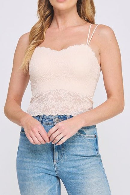 Rose Jacquard Lace Bralette - MTT Collective