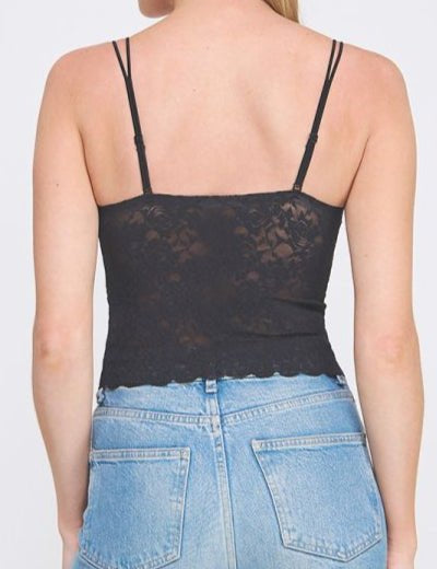 Rose Jacquard Lace Bralette - MTT Collective