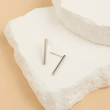 Round Bar Stud Earrings - MTT Collective