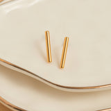 Round Bar Stud Earrings - MTT Collective