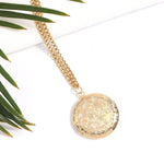 Round Floral Textured Locket - MTT Collective