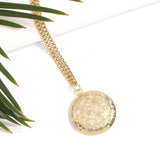 Round Floral Textured Locket - MTT Collective