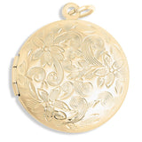 Round Floral Textured Locket - MTT Collective