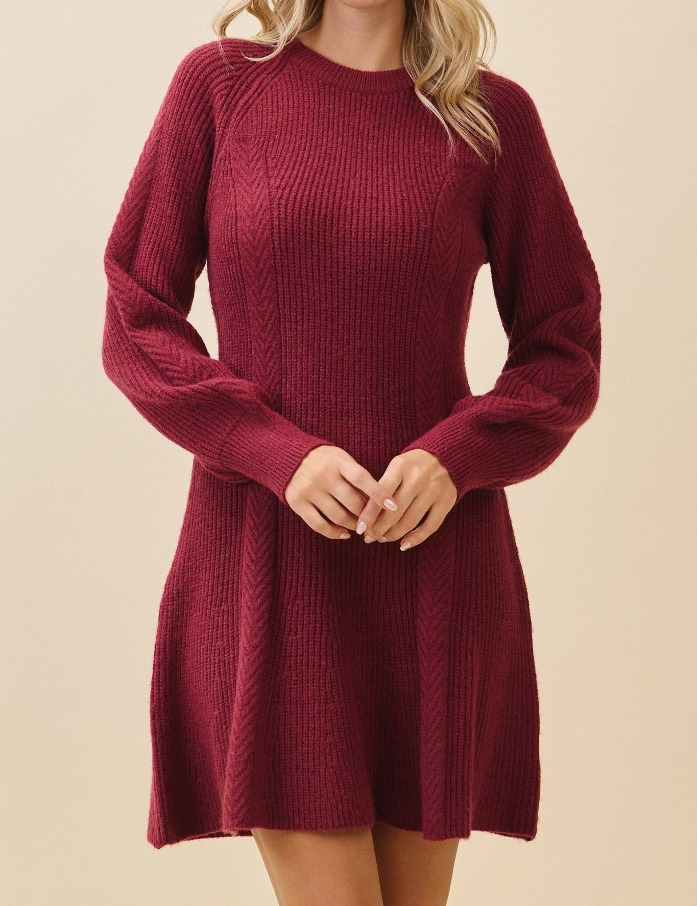 Rowan Fit & Flare Sweater Dress - MTT Collective