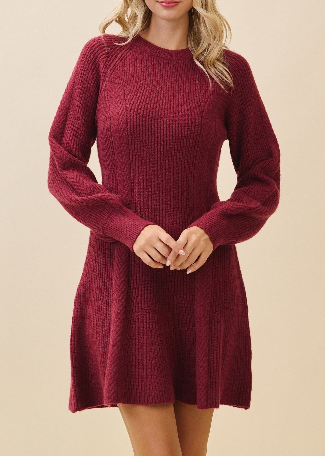 Rowan Fit & Flare Sweater Dress - MTT Collective