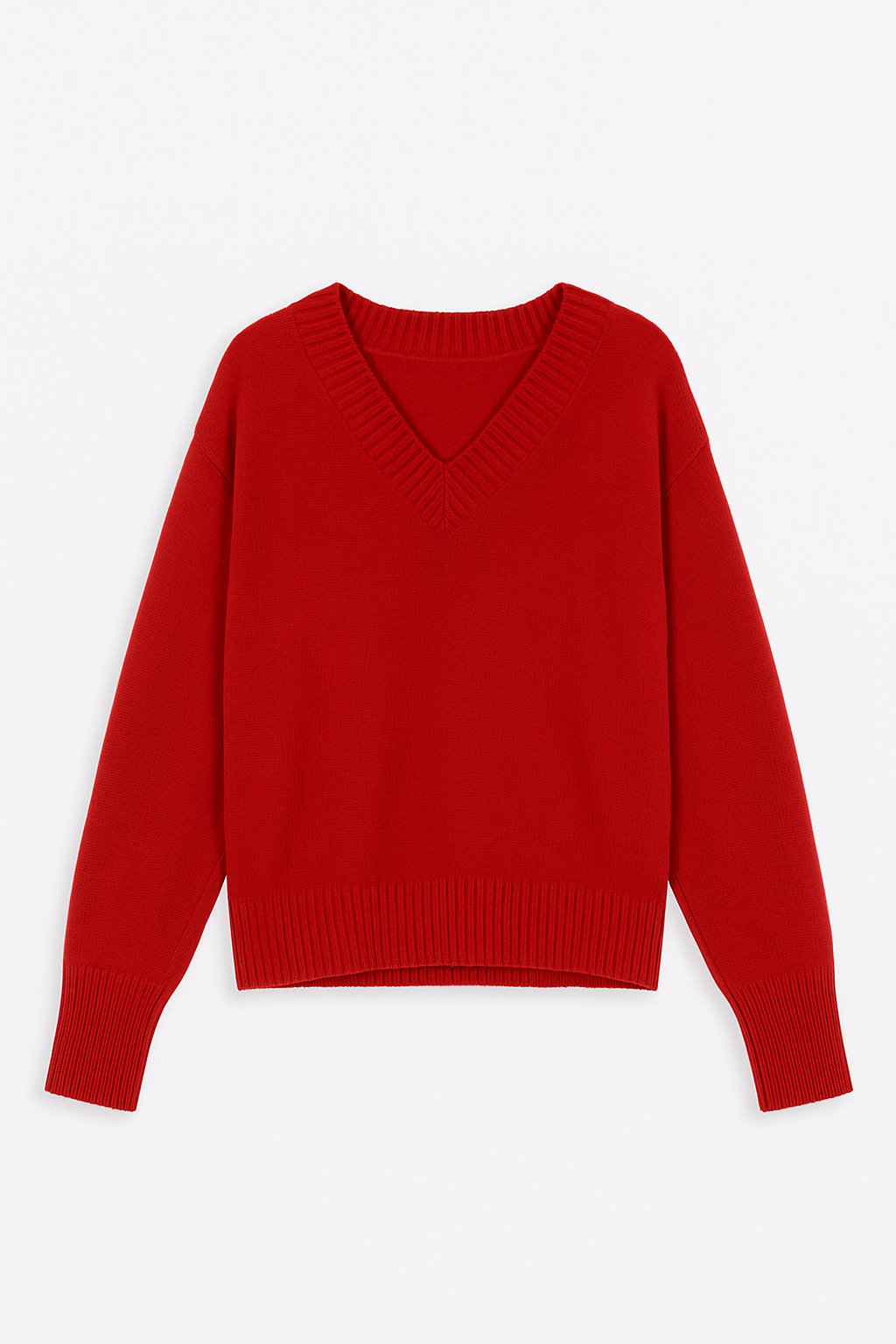 Ruby V - Neck Knit Sweater - MTT Collective