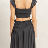 Ruffle Strap Smocked Top - MTT Collective