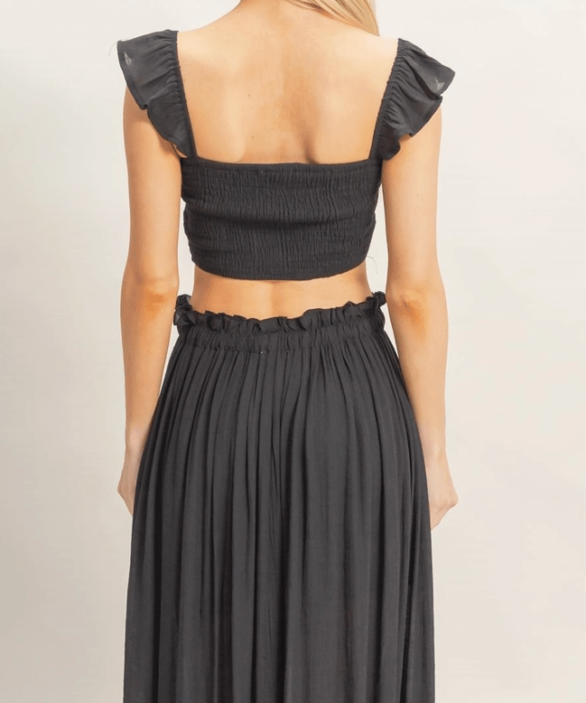 Ruffle Strap Smocked Top - MTT Collective
