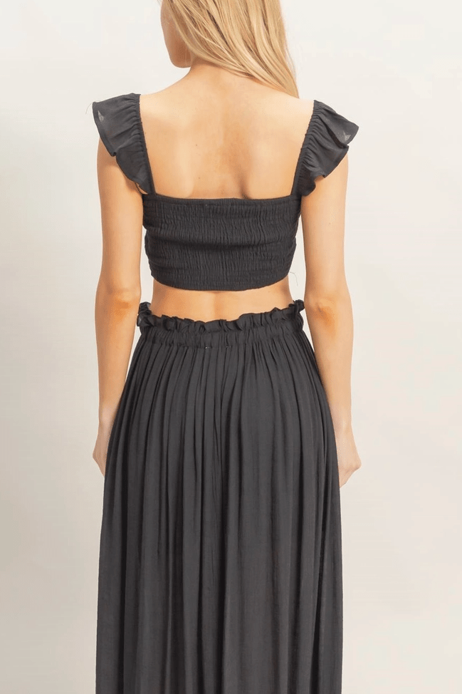 Ruffle Strap Smocked Top - MTT Collective