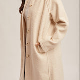Ruthie Teddy Textured Button Down Coat - MTT Collective