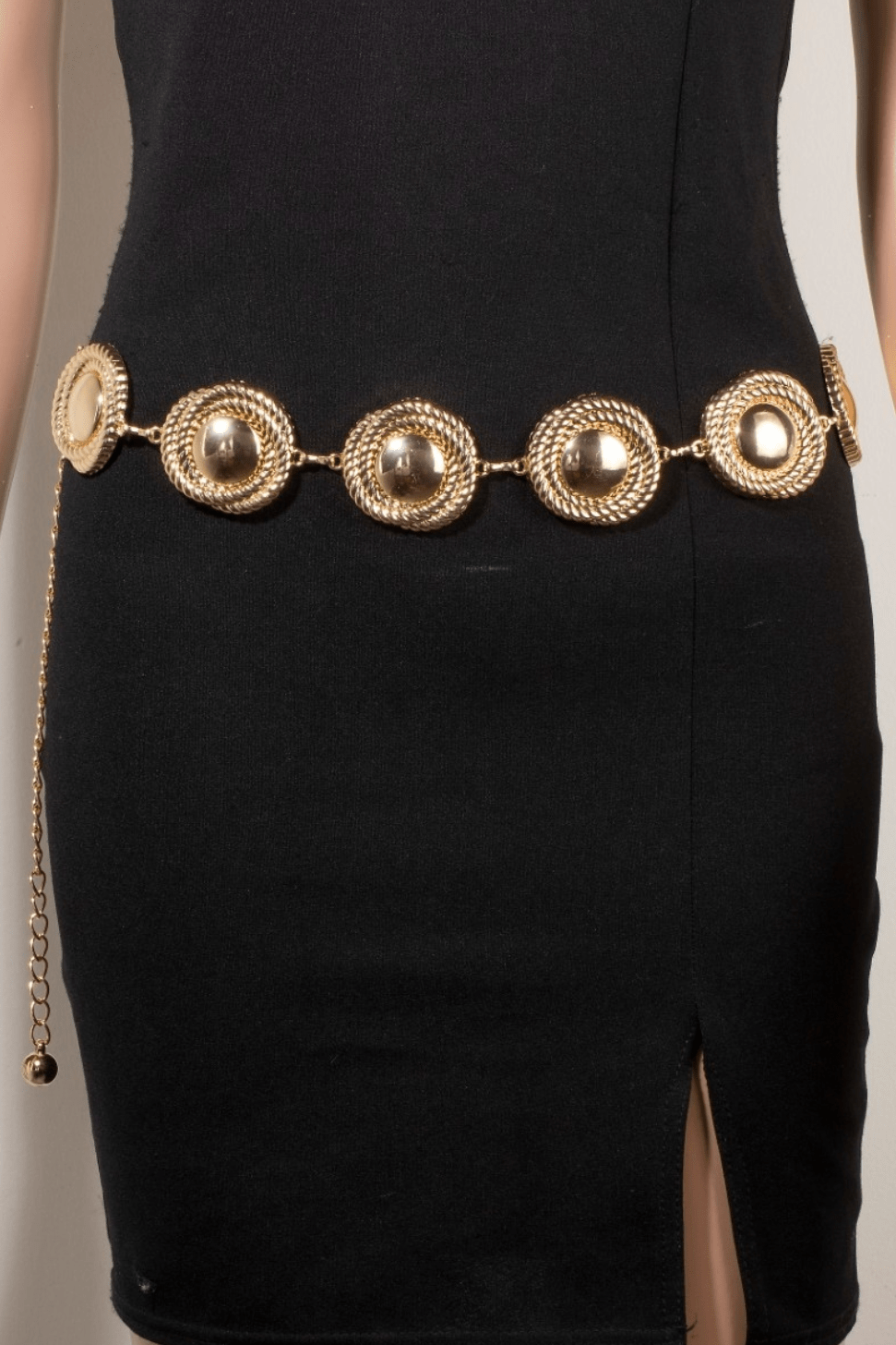 Rylan Metallic Rope Wrap Disc Chain Belt - MTT Collective