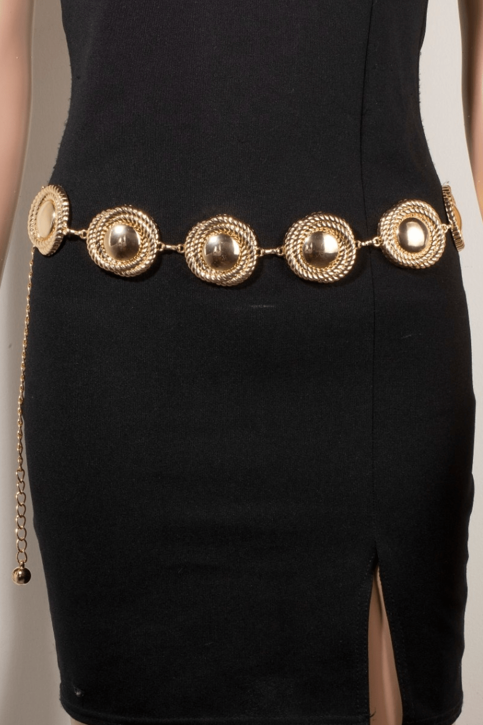 Rylan Metallic Rope Wrap Disc Chain Belt - MTT Collective