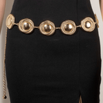 Rylan Metallic Rope Wrap Disc Chain Belt - MTT Collective