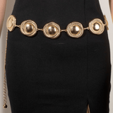 Rylan Metallic Rope Wrap Disc Chain Belt - MTT Collective