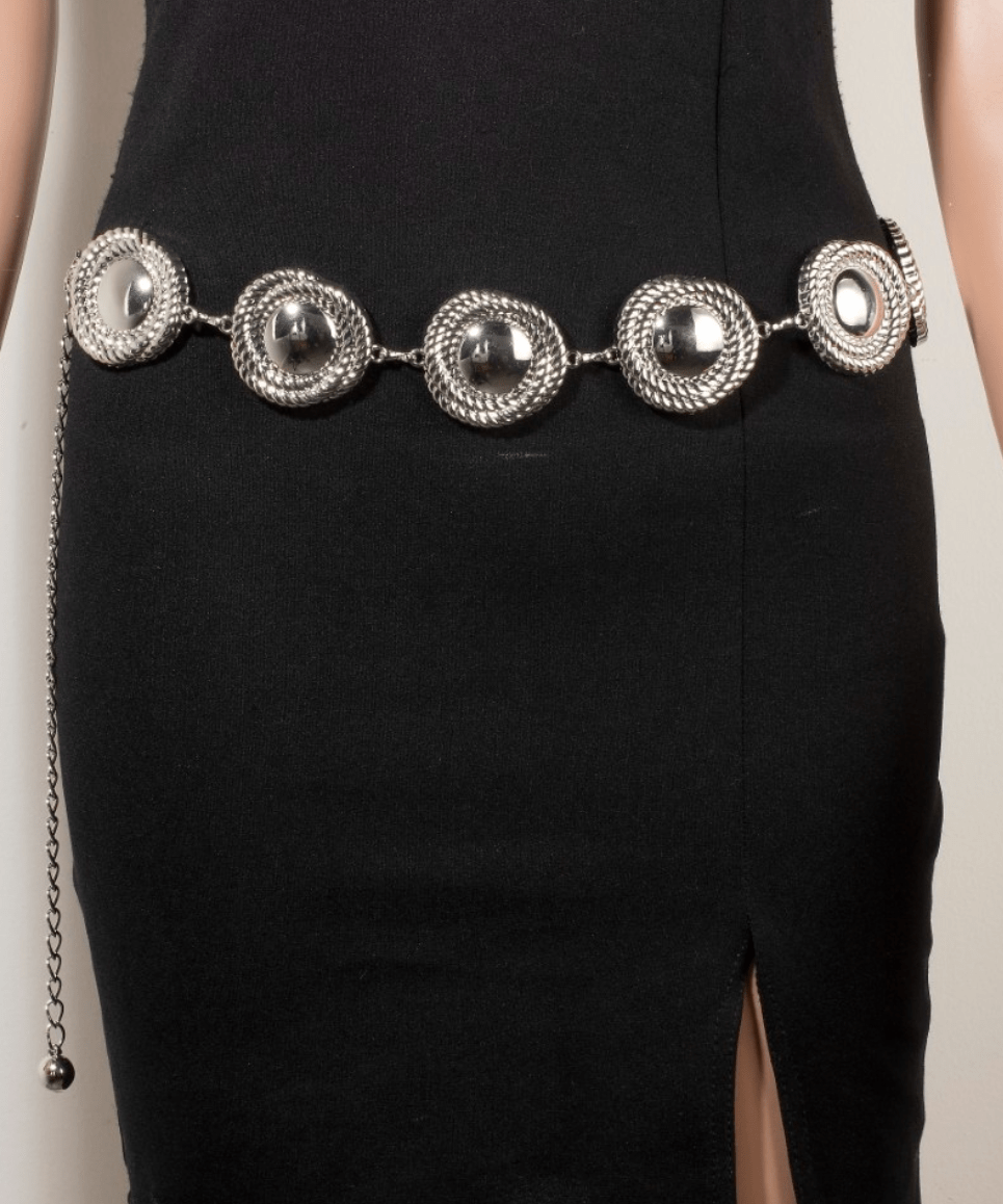 Rylan Metallic Rope Wrap Disc Chain Belt - MTT Collective