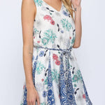 Rylie Braided Waist Belt Flare Dress - MTT Collective