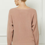 Sabrina Waffle Knit Dolman Sweater - MTT Collective