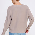 Sabrina Waffle Knit Dolman Sweater - MTT Collective
