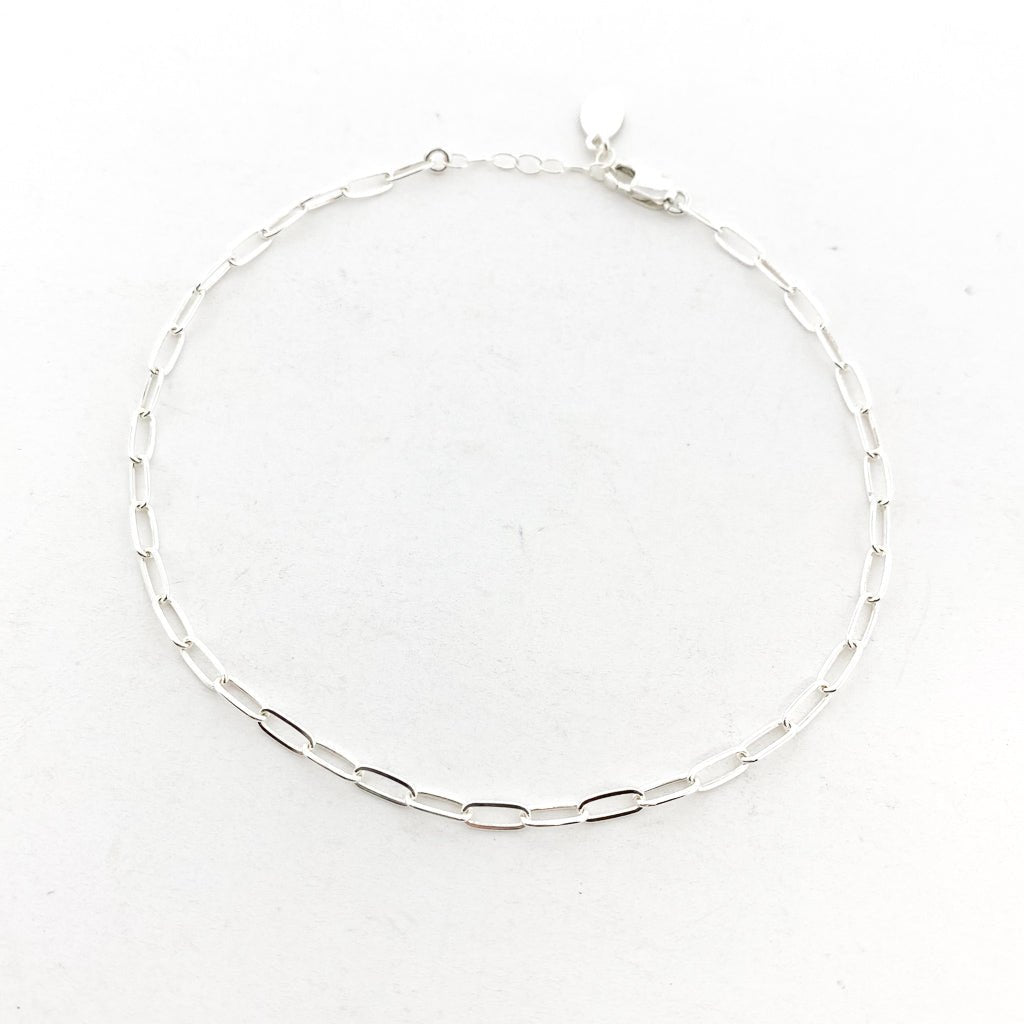 Sadie Oval Chain Anklet - MTT Collective