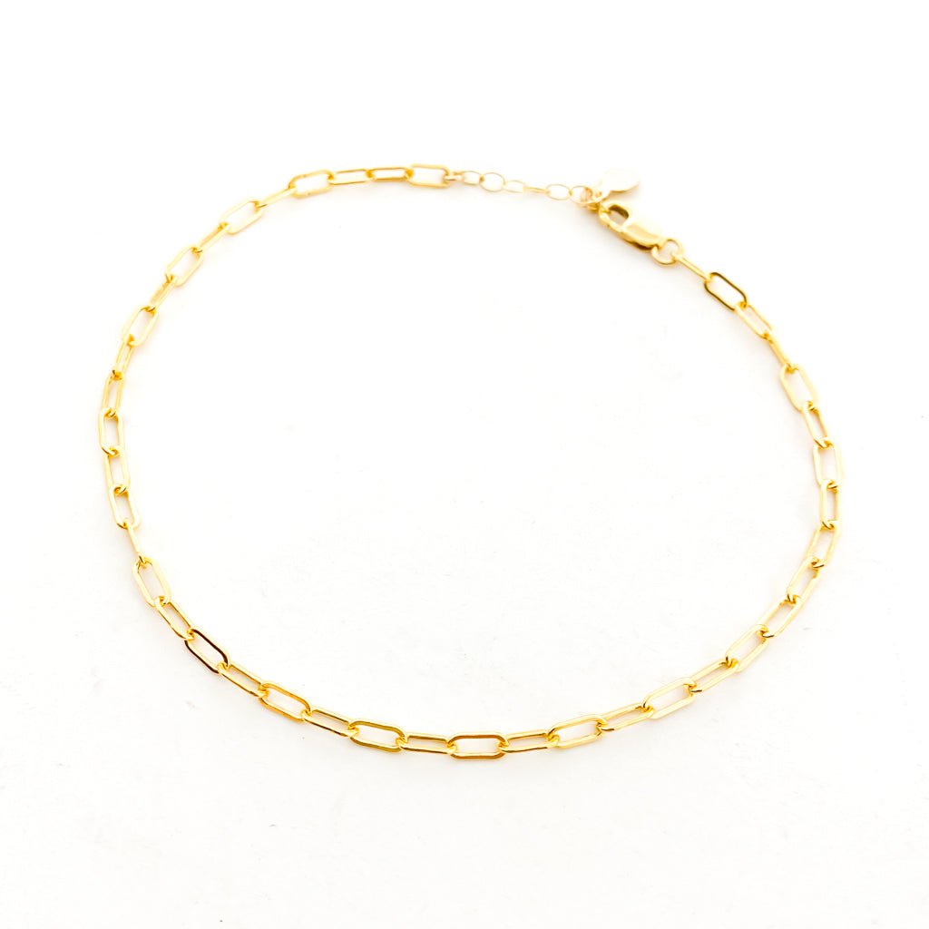 Sadie Oval Chain Anklet - MTT Collective