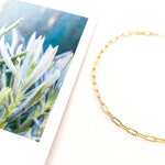 Sadie Oval Chain Anklet - MTT Collective