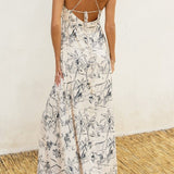 Sail Away With Me Knot Front Maxi Dress - MTT Collective