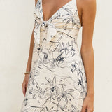 Sail Away With Me Knot Front Maxi Dress - MTT Collective
